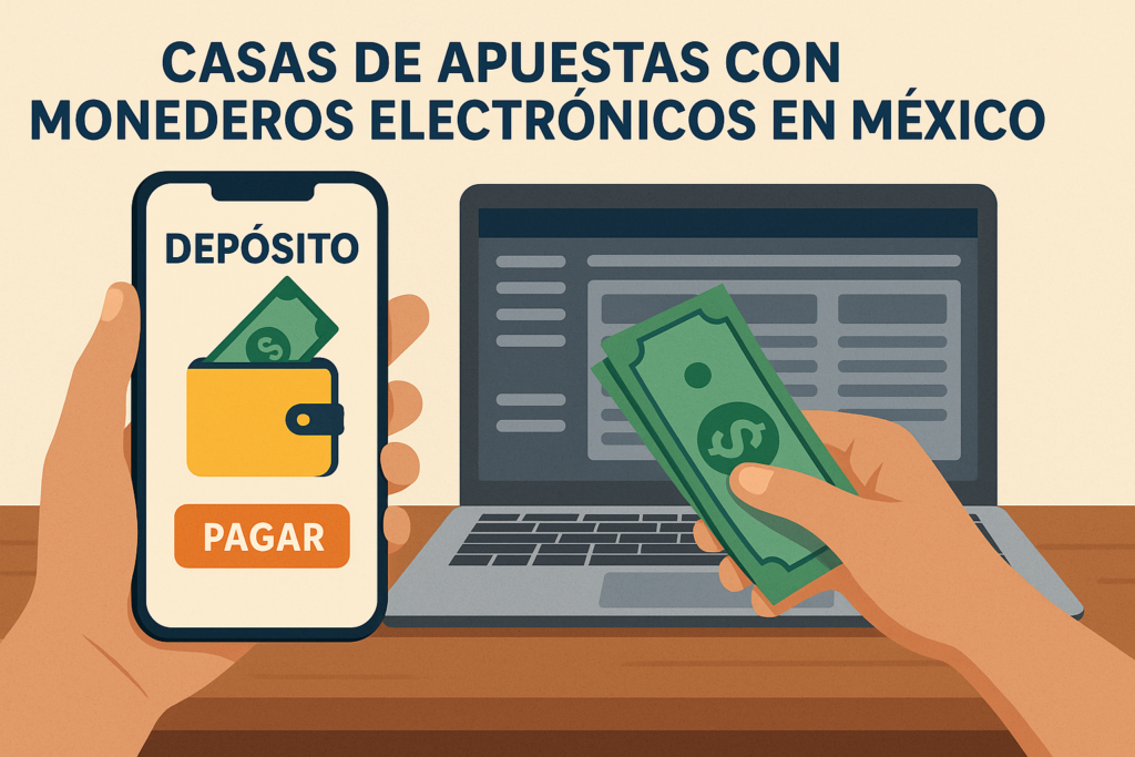Casas de apuestas en México usando un monedero electrónico para depósitos digitales
