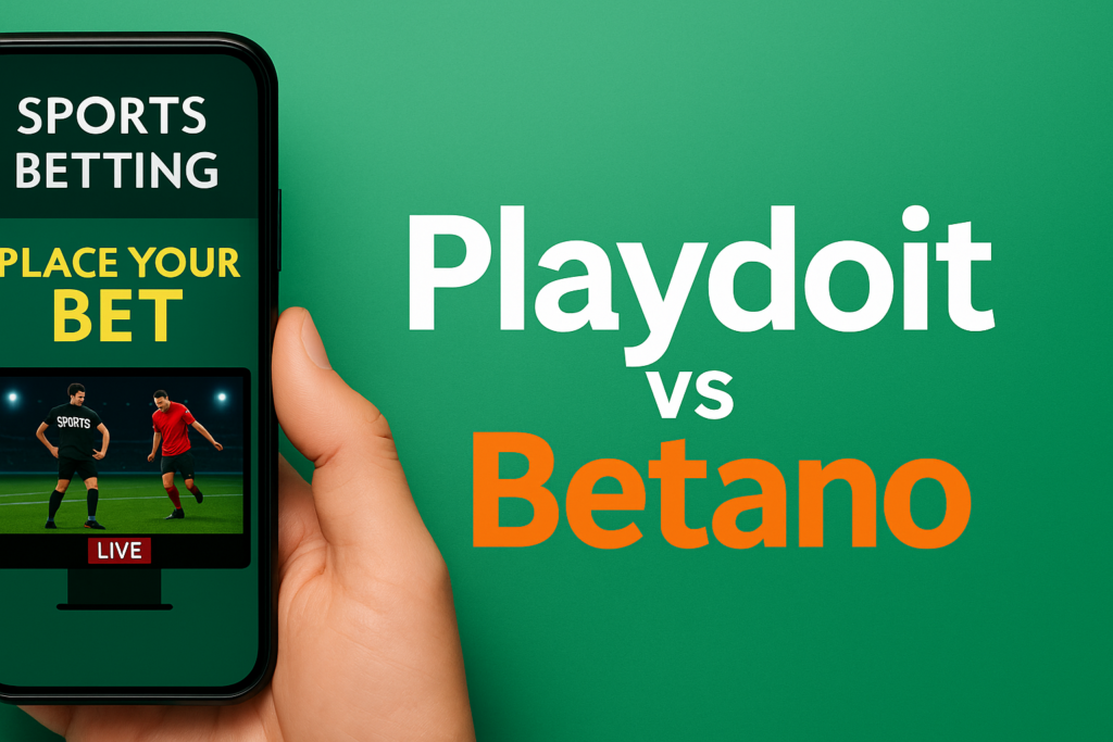 Comparativa Playdoit vs Betano en México con apuestas deportivas mostradas en un teléfono móvil