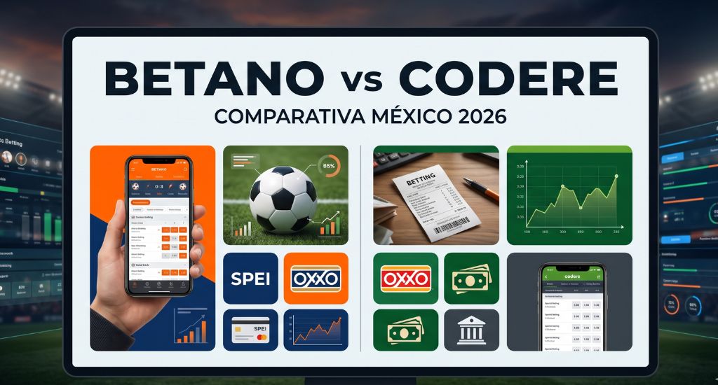 Comparativa Betano vs Codere para elegir casa de apuestas en México