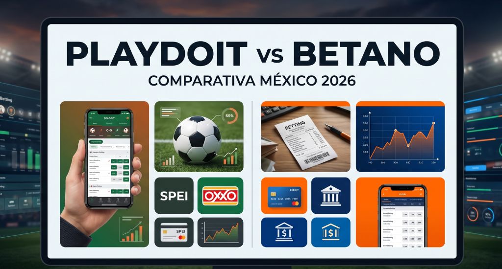 Comparativa Playdoit vs Betano para elegir casa de apuestas en México