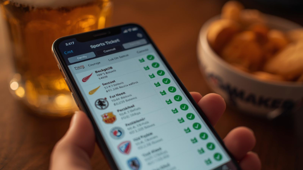 Un ticket de apuesta tipo parlay con múltiples selecciones ganadoras en la pantalla de un celular.