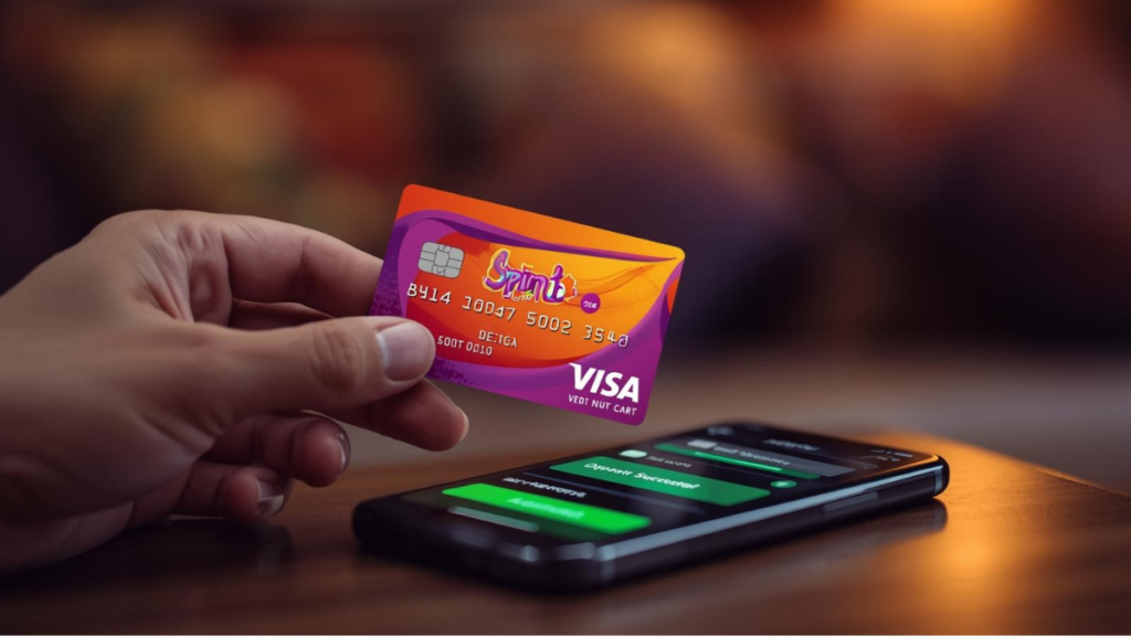 Persona utilizando su tarjeta de débito VISA Spin by OXXO para realizar un depósito exitoso en una aplicación de apuestas deportivas en México.